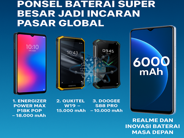 Deretan HP Baterai Terbesar